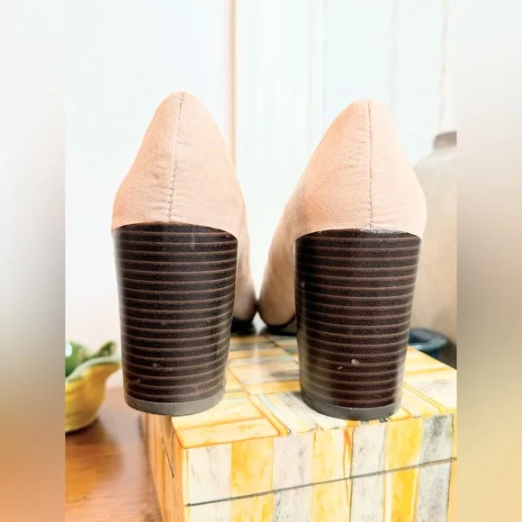 New Directions Champagne Blush Mary Jane Block Heel Pumps Size 6.5 - Picture 8 of 13